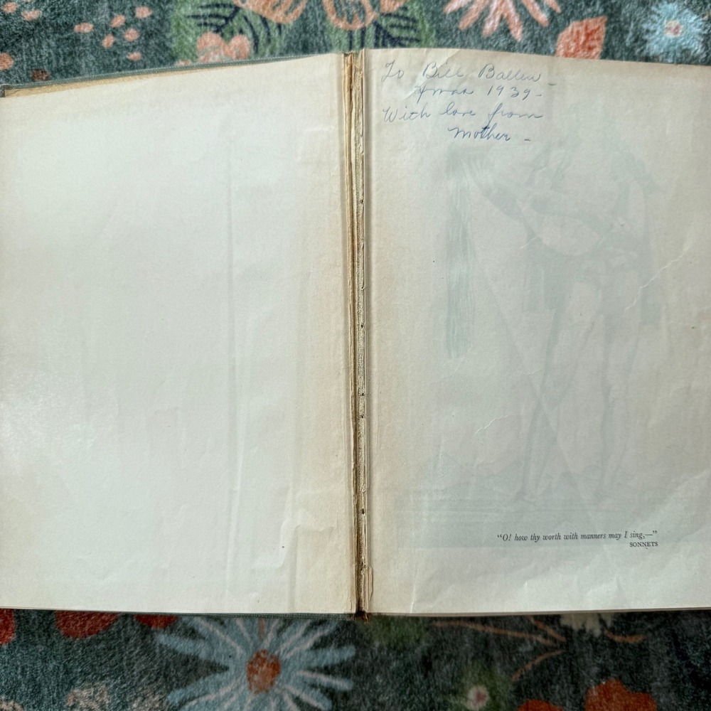 Vintage The Complete Works of William Shakespeare Hardcover Sage‎ Green Cloth - Picture 9 of 12